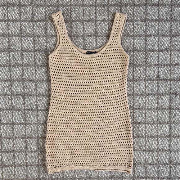 Vici Other - Never worn Vici Collection tan crochet swim cover up size M